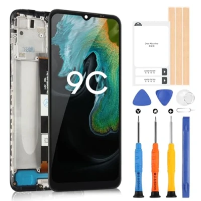 Immagine di ARSSLY Schermo LCD per Xiaomi Redmi 9A Display 9C/Redmi 9C NFC Touch Digitizer M2006C3L Sostituzione Assembly con Strumenti(Nero Cornice)