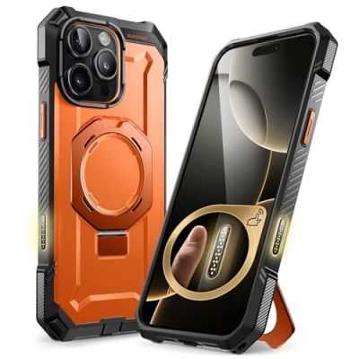 Immagine di SUPCASE Cover per iPhone 16 Pro Max 2024 con Supporto, [Compatibile MagSafe] [Protezione dalle Cadute di Grado Militare] Custodia Magnetica Robusta e Resistente (Magma)