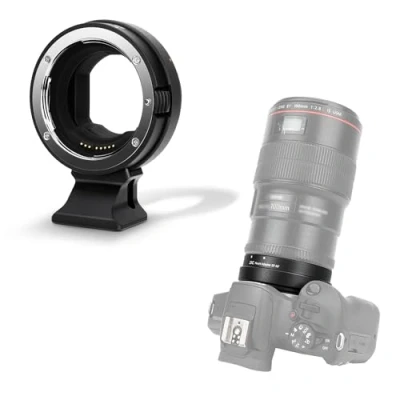 Immagine di JJC Adattatore di Montaggio Lente EF RF Messa a Fuoco Automatica Obiettivi Canon EOS S Corpo Fotocamera R Ra RP R3 R5 R5C R6 R6II R7 R8 R10 R50 R100 e Altro Telecamera