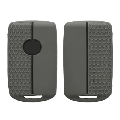 Immagine di kwmobile Custodia Coprichiave Compatibile con Mazda 3 Pulsanti CX30 CX50 CX60 CX90 MX 30 Cover Copri Telecomando Chiave Auto Chiavi Macchina grigio/nero