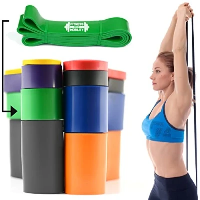 Immagine di CKB LTD Viola 4.5 cm 9 55 kg Resistenza Band Pull Up Bande Esercizio Loop Corpo Di Addestramento UNITÀ SINGOLA Trazioni alla Sbarra Assistite Fasce Elastiche per l&#039;Allenamento CrossFit