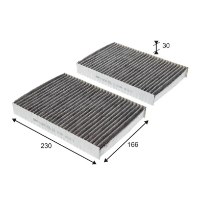 Immagine di VALEO 715835 Filtro abitacolo al carbone attivo BMW: 7, 6 Gran Turismo, 5 Sedan