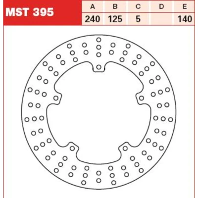 Immagine di TRW MST395 Disco freno 240 5 forato