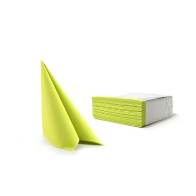 Immagine di Alvotex Chic Airlaid 50 Tovaglioli USA e Getta in similtessuto, di Alta qualità, Airlaid, Lime, 40 x cm