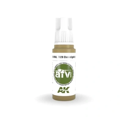 Immagine di AK Acrylics 3Gen AFV AK11318 RAL 7028 Dunkelgelb (Initial) (17ml)