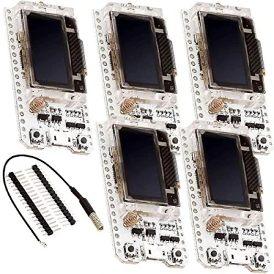 Immagine di AZDelivery 5 x NodeMCU ESP32 Heltec con display OLED 868Mhz LoRa eBook