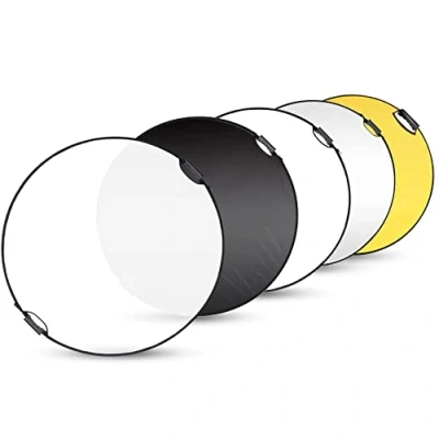 Immagine di Selens Riflettore pieghevole 5 in 1, con impugnatura e custodia, colore: bianco/nero/oro/argento