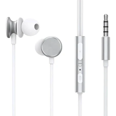 Immagine di Joyroom JR EW03 Auricolari In Ear con filo metallico della serie Wired Argento (Cablato), Cuffie,