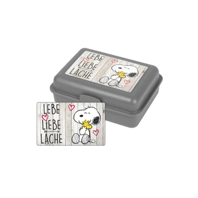 Immagine di United Labels Peanuts Snoopy Collection Contenitore per il pranzo con divisorio, colore: Grigio