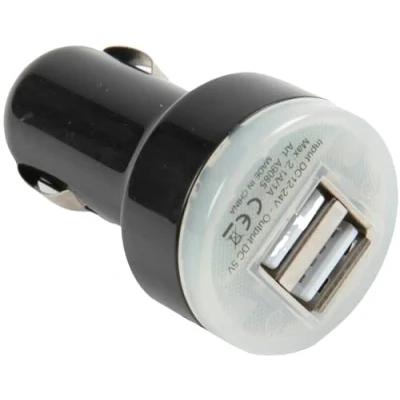 Immagine di START 9085 Caricabatterie da auto per cellulare 2 USB con luce/spia di controllo
