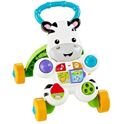 Immagine di Fisher Price Zebra Primi Passi Spingibile, Giocattolo Elettronico Educativo con Musica e Suoni, per Camminare, Bambini di 6+ Mesi, Edizione: Tedesco, DLD94