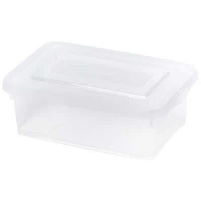 Immagine di Allibert 227899 Scatola In Plastica Con Coperchio A Click, Trasparente, 29 x 19 10 cm