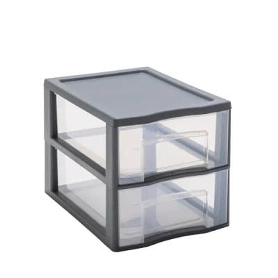 Immagine di Sundis TAG TOWER formato A4, 2 cassetti con porta etichette e sistema anticaduta, Antracite
