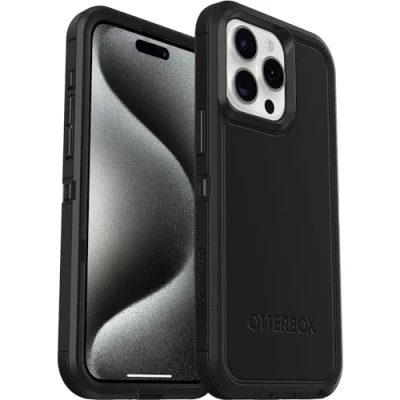 Immagine di Otterbox Defender Xt MagSafe PC Back Cover Nero Apple iPhone 15 Pro Max
