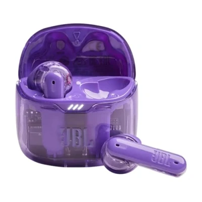 Immagine di JBL Tune Flex Ghost Auricolari In Ear True Wireless Bluetooth con Cancellazione Attiva del Rumore, Impermeabili IPX4, Bassi Puri, Smart Ambient, 4 Microfoni, fino a 32 h di Autonomia, Purple
