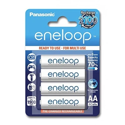 Immagine di Pile Ricaricabili Panasonic Eneloop stilo AA 4pz.