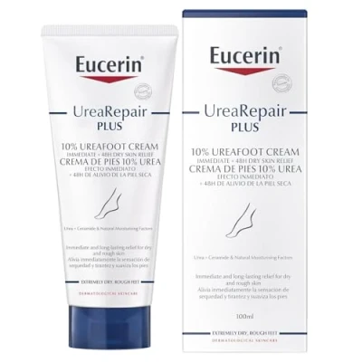 Immagine di Eucerin Crema piedi UrearePair Plus, senza profumo, 100 ml, la confezione può variare.