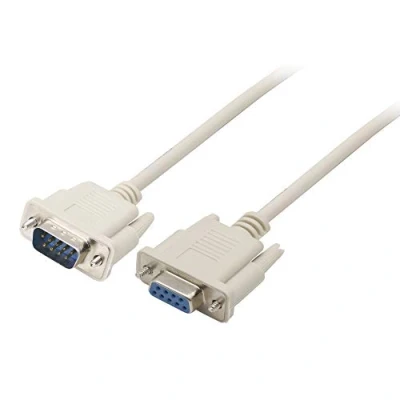 Immagine di PNGKNYOCN Cavo seriale RS232 ， di prolunga dritto DB9 da 9 pin maschio a femmina per computer, stampanti, scanner (4,5 Ft)