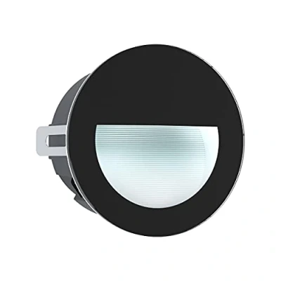 Immagine di EGLO Led luce da incasso per esterni Aracena, faretto a in vetro, plastica, alluminio, nero e trasparente, lampada esterno, IP64, Ø 12,5 cm