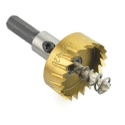 Immagine di MASO Sega a tazza da 12 65 mm in titanio HSS, set punta per trapano, strumenti la rimozione acciaio, acciaio inox, ferro, rame, ottone, alluminio, fibra di vetro, formica