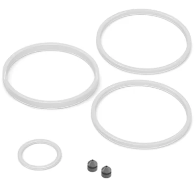 Immagine di BeMaxx Accessori per tappi di ricambio bottiglie ACTIVE FLASK a bocca larga tutte le dimensioni (950 ml, 680 530 410 ml) Senza BPA e prova perdite (set anelli tenuta)