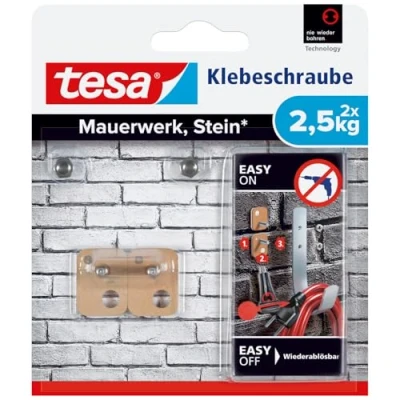 Immagine di tesa 77902 00000 00, vite adesiva quadrata, beige, contenuto: 2 pezzi, 2,5kg, Set di