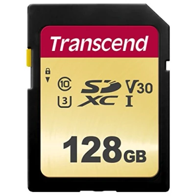 Immagine di Transcend Premium 500S Scheda SDXC 128 GB Class 10, UHS I, 3, v30 Video Speed