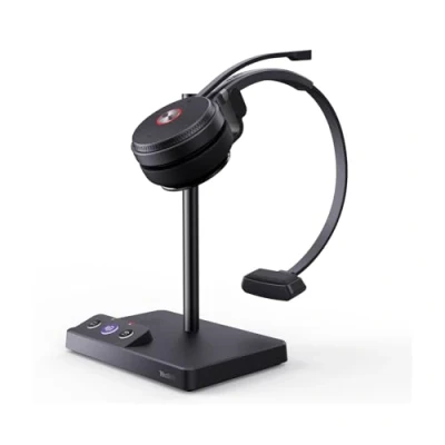 Immagine di Yealink WH62 Cuffie cordless DECT certificate Teams, da ufficio monoauricolare per telefono fisso e softphone computer, Microfono con cancellazione del rumore, Autonomia in conversazione 13