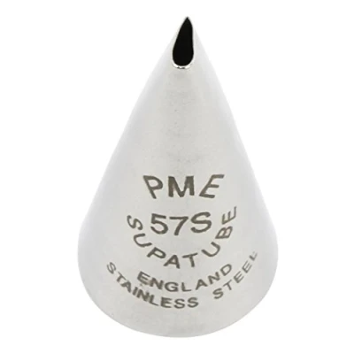 Immagine di PME ST57S Bocchetta Decorativa Professionale, Acciaio Inossidabile, Argento, 1.72 x 3.1 cm