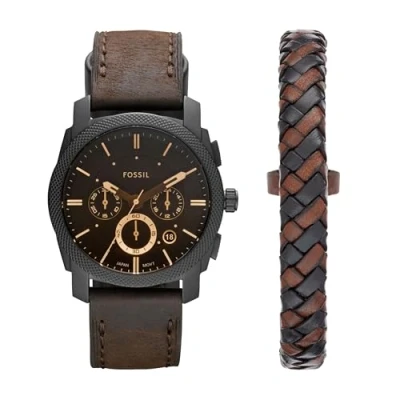Immagine di Fossil Machine SET Orologio, Uomo, Taglia: One Size, Dunkelbraun