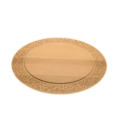 Immagine di Alessi MW23 Dressed in Wood Piatto per Formaggi, Legno di Faggio, 24.8 Centimeters