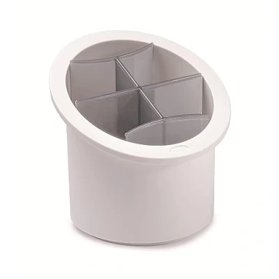 Immagine di Snips Plastica Scolaposate con Separatori, Bianco Grigio Made in Italy 100% BPA Free, 17 x 16 16.5 cm Stoviglie
