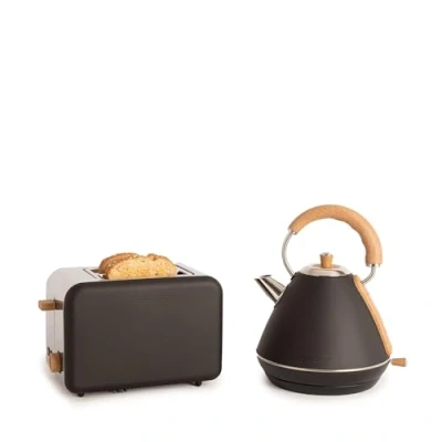 Immagine di CREATE/TOAST RETRO + bollitore RETRO/Set tostapane retrò e retrò, nero, tre programmi di tostatura, 1,7L