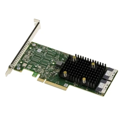Immagine di KALEA INFORMATIQUE Scheda controller PCIe 4.0 x8 Trimode SAS SATA NVMe 12GB con 16 porte interne. OEM 9500 16i