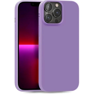 Immagine di MyGadget Cover per iPhone 13 Pro Max Custodia Protettiva in Silicone Morbido Case TPU Flessibile Protezione Antiurto &amp; Antigraffio Viola Scuro