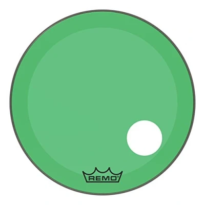 Immagine di Remo Powerstroke P3 Colortone Green Pelle per grancassa, 66 cm, foro offset 12,7 colore: Verde