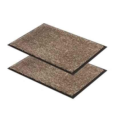 Immagine di ASTRA Zerbino resistente, antiscivolo, per interni, ingresso, 40 x 60 cm, set da 2 pezzi