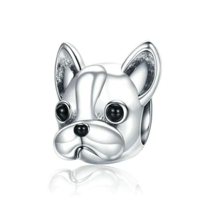 Immagine di Charm in argento Sterling 925, a forma di cane, gatto, cammello, koala, topo, farfalla, per braccialetti Pandora, A,