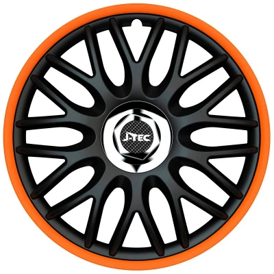 Immagine di J TEC Orden R J15519 Copricerchi 15Inch nero, cromo, arancione