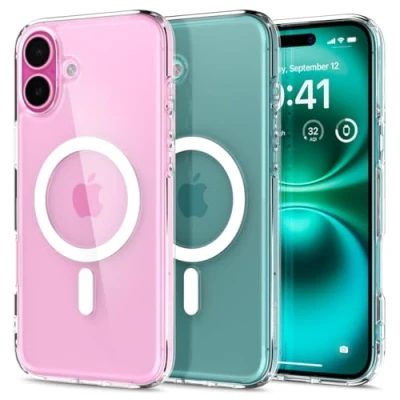 Immagine di Spigen Ultra Hybrid Magfit TPU Back Cover Trasparente Apple iPhone 16 Plus