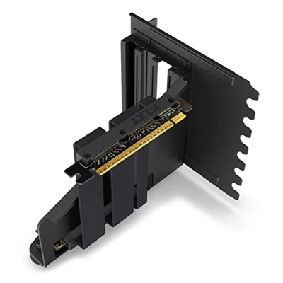 Immagine di NZXT Vertical GPU Mounting Kit AB RH175 B1 Cavo Riser PCIe 4.0x16 da 175 mm Supporto Robusta Staffa in Acciaio Nero