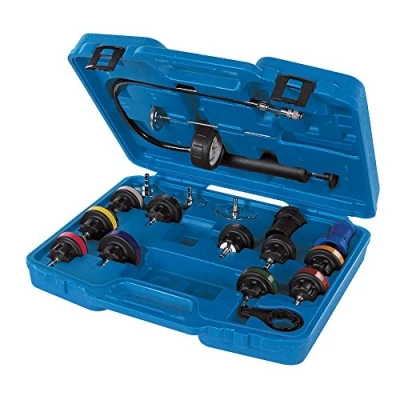 Immagine di Silverline 647951 Kit Universale Tester di Pressione del Radiatore, Multicolore, Set 18 Pezzi