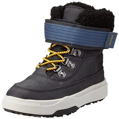 Immagine di Geox Bunshee BOY Stivali da neve per bambini, Taglia: 28, Navy/black Finta pelle / tessuto
