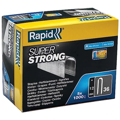 Immagine di Rapid 5000511 No. 36 Punti per cavi Superstrong 12 mm, Acciaio