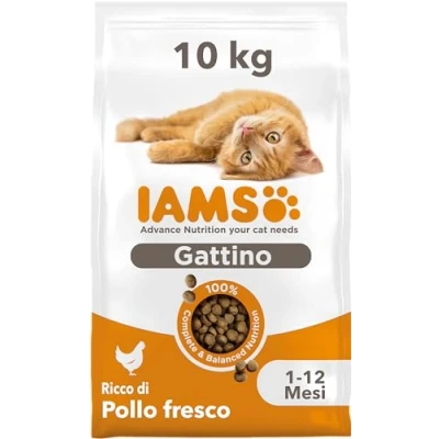 Immagine di IAMS 2 x 10 / 15 kg Crocchette per gatto Advanced Nutrition Kitten Pollo fresco (2 kg)