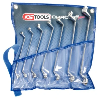 Immagine di KS Tools, Chiave inglese, Set di chiavi a doppio anello CHROMEplus (22 mm, 19 17 15 13 9 16 14 21 18 11 12 20 8 10 mm)