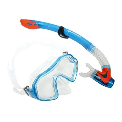 Immagine di Schildkröt Snorkel Set Barbados per Bambini, 2 Pezzi Occhiali, Tubo, Silicone d&#039;Alta Qualità, Design Moderno, Vestibilità Perfetta, in un Blister, 940011
