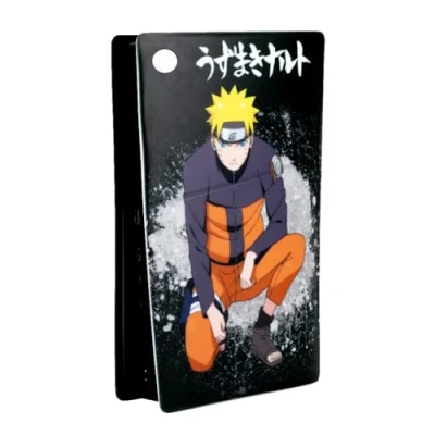 Immagine di Konix Naruto Shippuden Custodia protettiva per console PS5 Slim Silicone Antiurto Antigraffio Motivo Nero