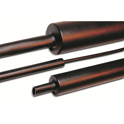 Immagine di HellermannTyton 323 20190 Termoretraibile con colla Nero 19 mm 6 Restringimento:4:1 1 m