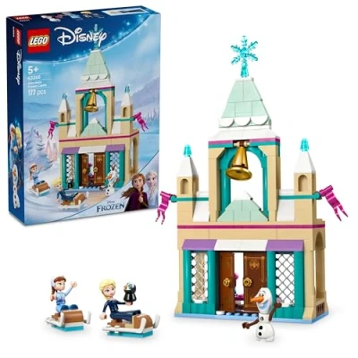 Immagine di LEGO Disney Frozen Castello di Ghiaccio Arendelle, Giocattolo con Porte Apribili, Accessori e 3 Personaggi Anna, Elsa Olaf, Giochi da Principesse per Bambine Bambini 5 Anni 43265